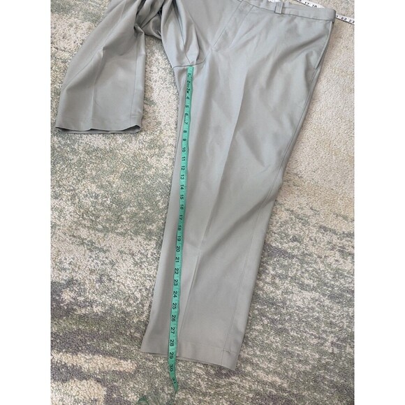Oak Hill Premium Pant Mens 44x30 Tan/Gray Pleated Relaxed Straight Chino - Picture 6 of 16
